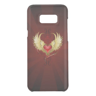 Red Heart with Golden Wings Uncommon Samsung Galaxy S8+ Case