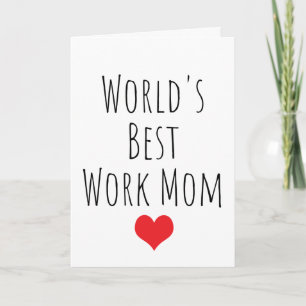 Red Heart World's Best Work Mom Card