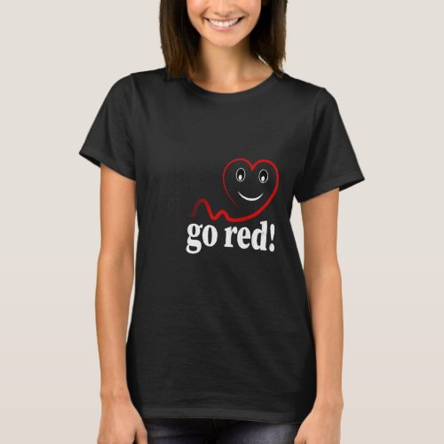 Red Heartbeat Heart Disease Survivor Awareness Gra T_Shirt