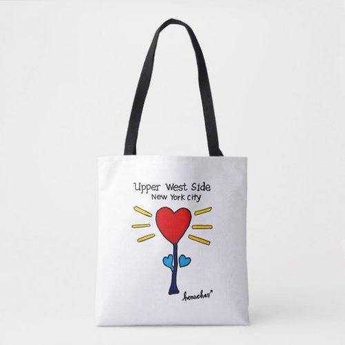 Red HeartFlower Shopping Tote
