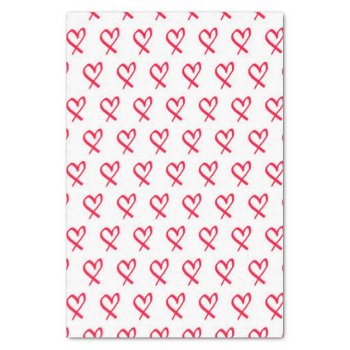Red Hearts 10lb Tissue Paper by BryBry07 at Zazzle
