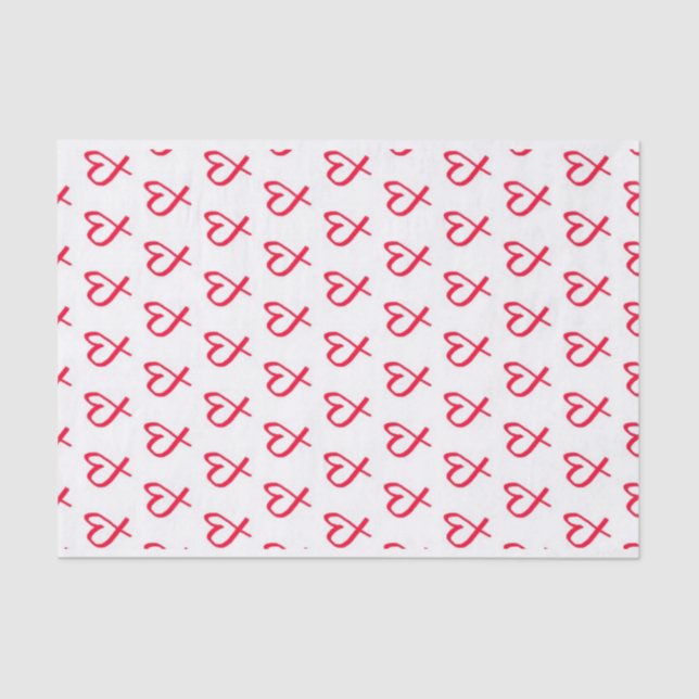 Red Hearts 10lb Tissue Paper (Front)
