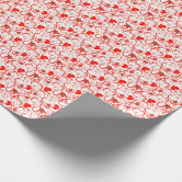 Bright Red Heart Valentine's Day Wrapping Paper