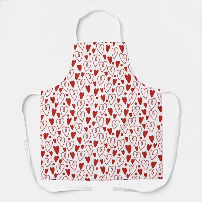 Red Hearts Apron (Front)