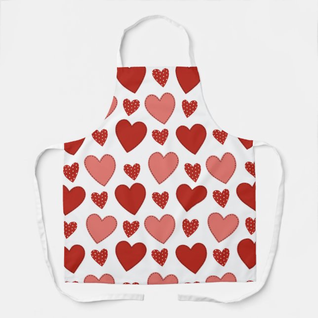 Red Hearts Apron (Front)