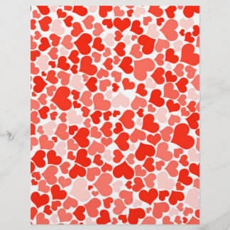 Red Hearts Background Flyer