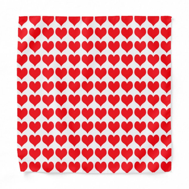 Red Hearts Bandana (Front)
