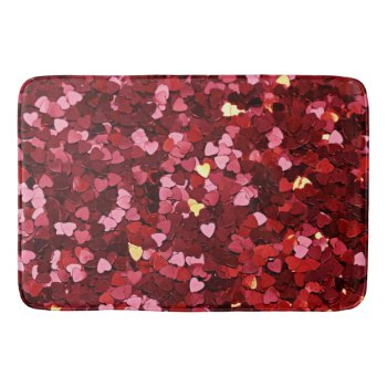 Red Hearts Bath Mat by MarblesPictures at Zazzle