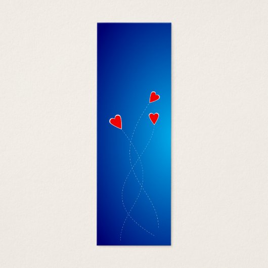 Red hearts Bookmark (Front)