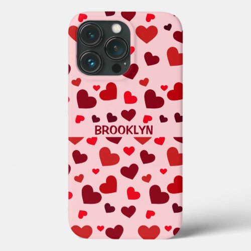 Red Hearts  iPhone 13 Pro Case
