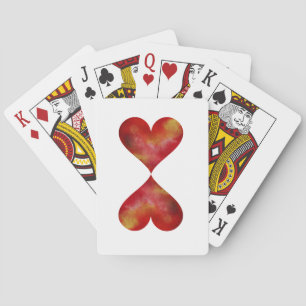 Red Hearts Classic Playing Cards