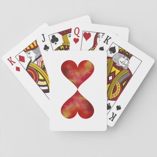 Red Hearts Classic Playing Cards