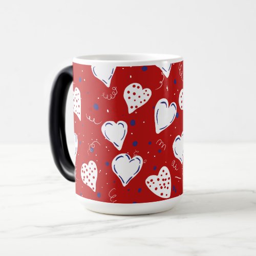 RED HEARTS COLLECTION MUG