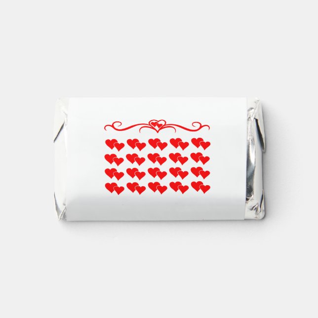 Red Hearts Design Hershey's Miniatures (Front)