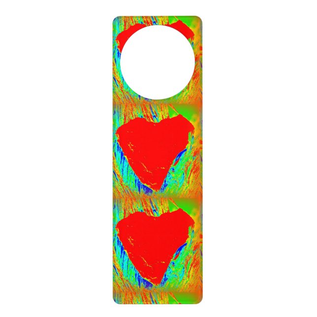 red hearts door hanger (Front)