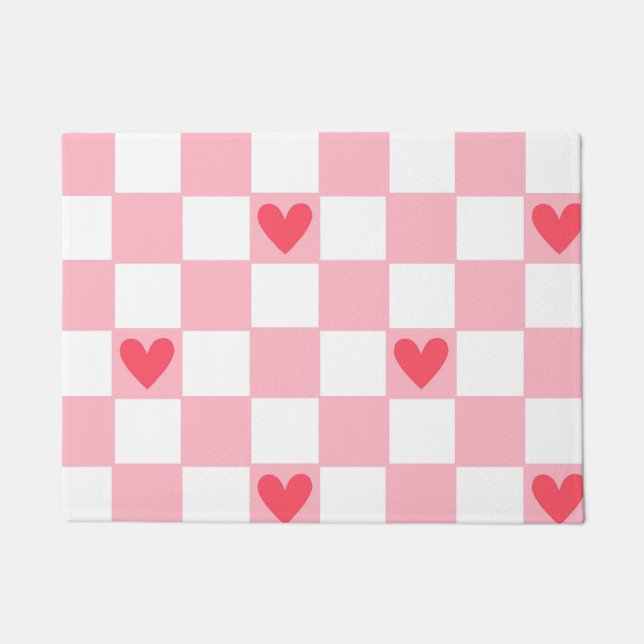 Red Hearts Doormat (Front)