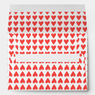 Red Hearts Envelope