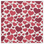 Red Hearts Fabric