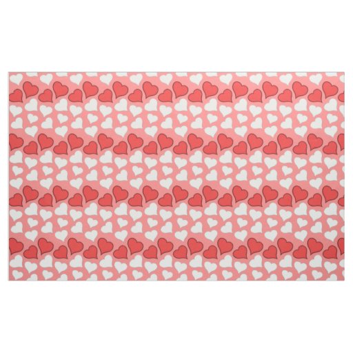 Red Hearts Fabric Red Love Valentine's Fabrics