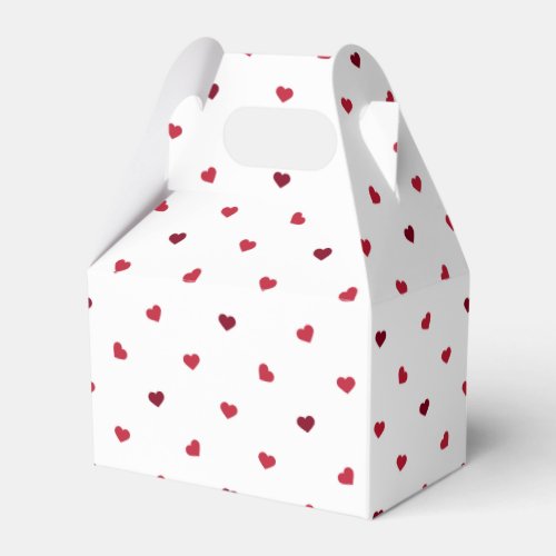 Red Hearts Favor Boxes