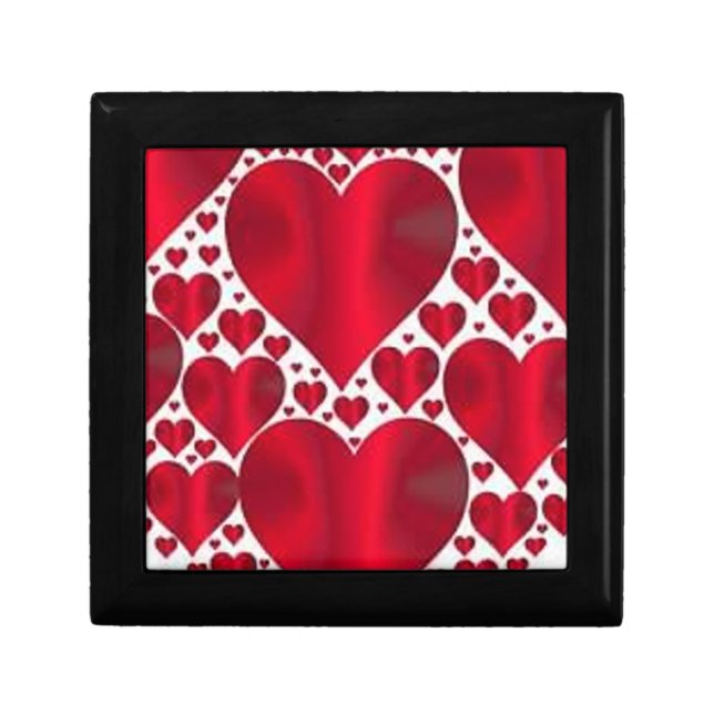 RED HEARTS FOR VALENTINE'S DAY GIFT BOX (Front)