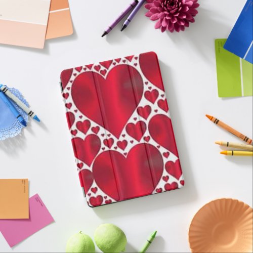 RED HEARTS FOR VALENTINES DAY iPad AIR COVER