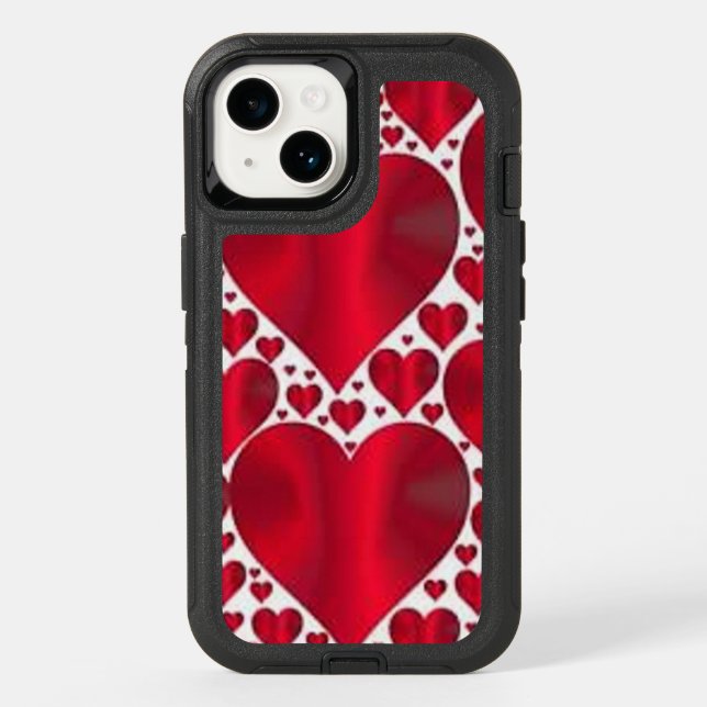 RED HEARTS FOR VALENTINE'S DAY OTTERBOX iPhone CASE (Back)
