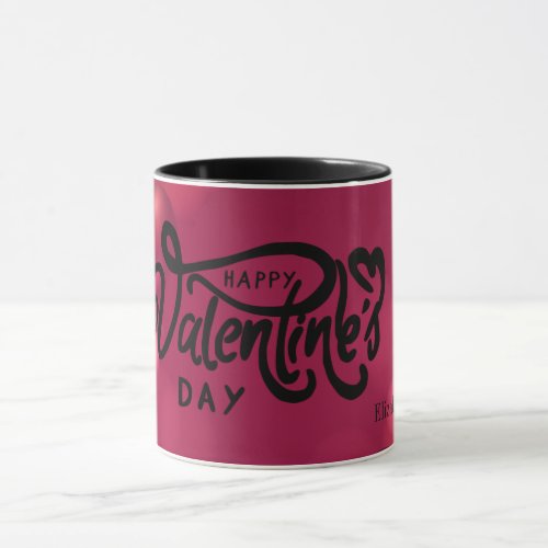 Red Hearts Happy Valentines Day      Mug