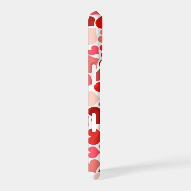 Red Hearts iPhone Case (Right Side)
