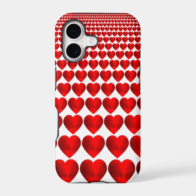 RED HEARTS  IPHONE CASE (Back)