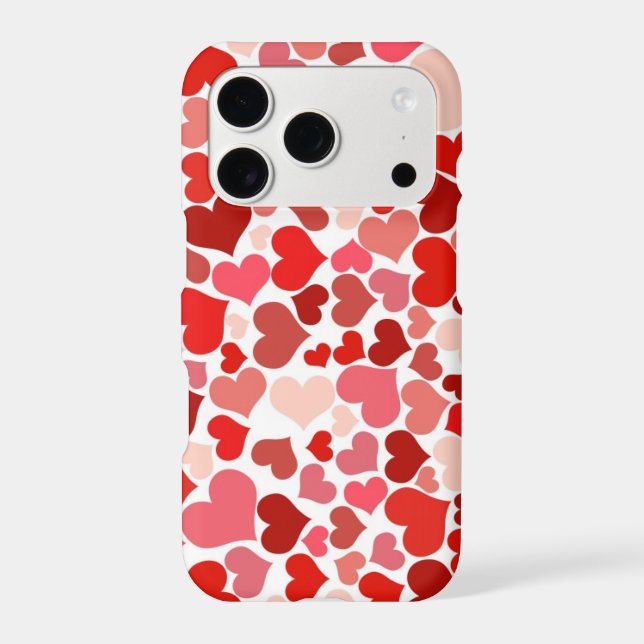 Red Hearts iPhone Case (Back)