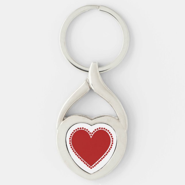 Red Hearts Keychain (Front)