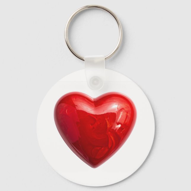 Red hearts keychain (Front)