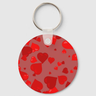 Red Hearts Keychain