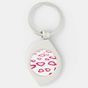 Red hearts keychain