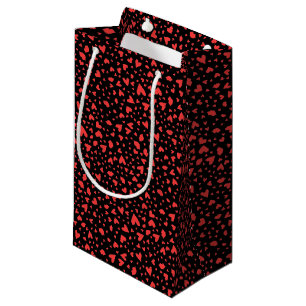 Red Hearts & Kisses Small Gift Bag