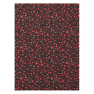 Red Hearts & Kisses Tablecloth