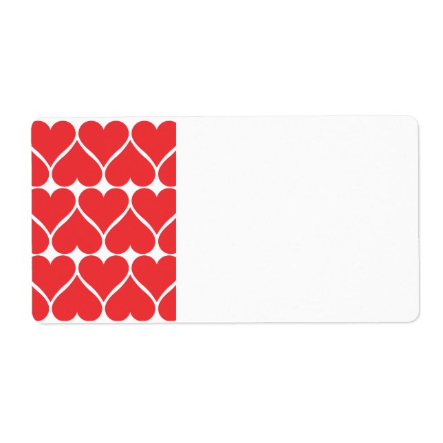 Red Hearts Label (Front)