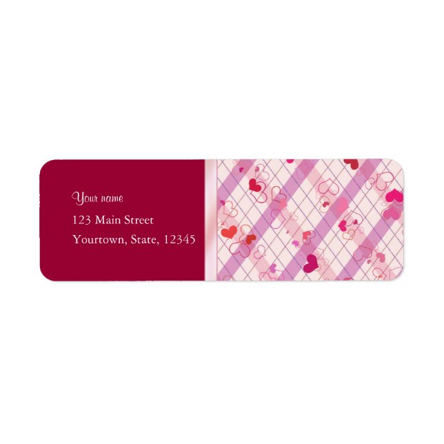 Red Hearts Label (Front)