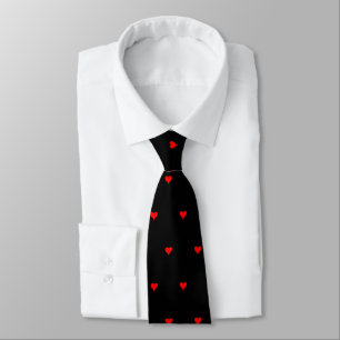 Red Hearts Love Valentine Neck Tie