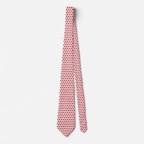Red Hearts Lovely  Neck Tie