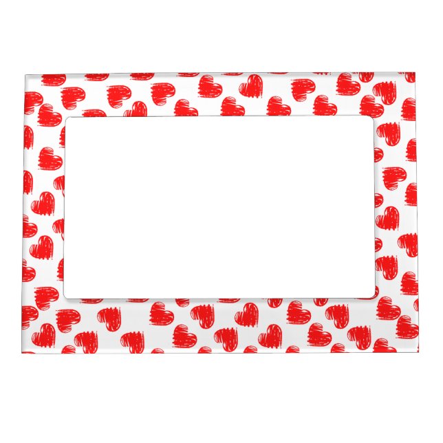 Red hearts magnetic frame (Front)