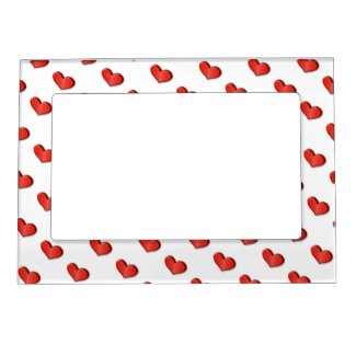 Red Hearts Magnetic Frame- personalize