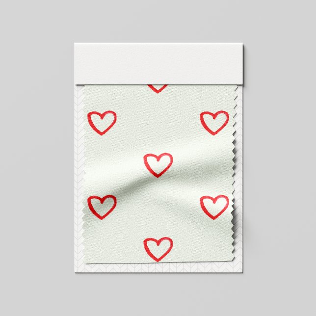 Red Hearts Pattern, Cute, Love Fabric (Creator Uploaded)