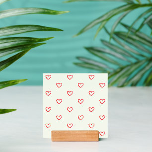 Red Hearts Pattern, Cute, Love Holder