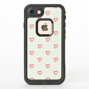 Red Hearts Pattern, Cute, Love