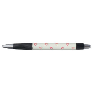 Red Hearts Pattern, Cute, Love Pen