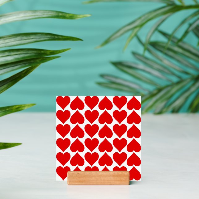 Red Hearts Pattern, Romantic, Love Holder (Insitu 2)