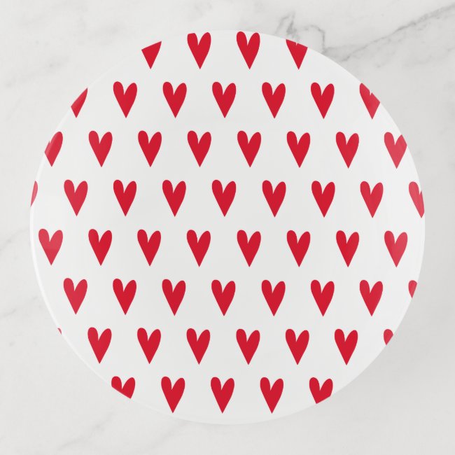 Red Hearts Patterns Valentine's Day