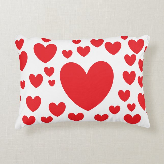 Red Hearts Pillow (Front)